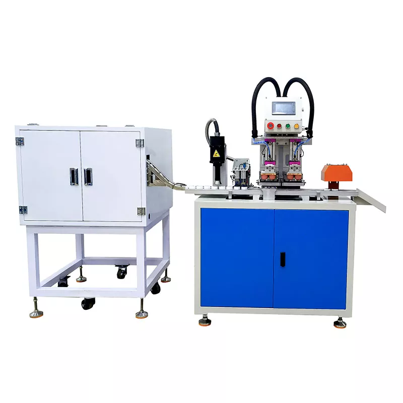 2 värvi pudelikorgiga tamponprinter koos plasmatöötlusega